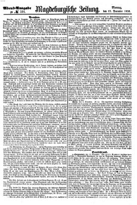 Magdeburgische Zeitung Montag 13. Dezember 1858