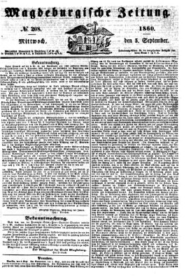 Magdeburgische Zeitung Mittwoch 5. September 1860