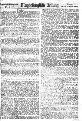 Magdeburgische Zeitung Montag 26. November 1860
