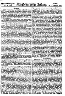 Magdeburgische Zeitung Montag 10. Dezember 1860
