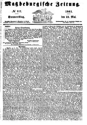 Magdeburgische Zeitung Donnerstag 23. Mai 1861