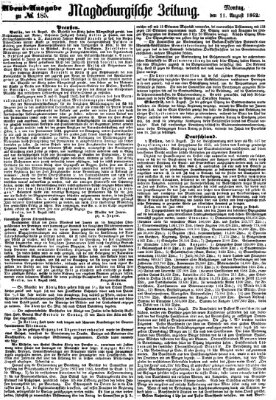 Magdeburgische Zeitung Montag 11. August 1862