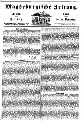 Magdeburgische Zeitung Freitag 28. November 1862