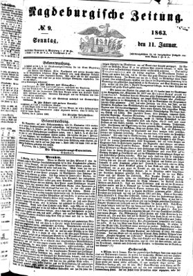 Magdeburgische Zeitung Sonntag 11. Januar 1863