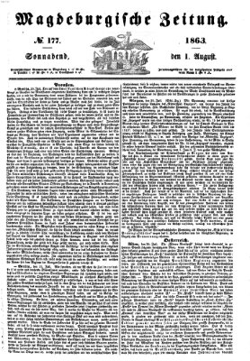 Magdeburgische Zeitung Samstag 1. August 1863