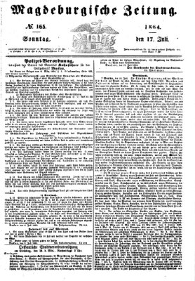 Magdeburgische Zeitung Sonntag 17. Juli 1864