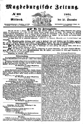 Magdeburgische Zeitung Mittwoch 21. Dezember 1864