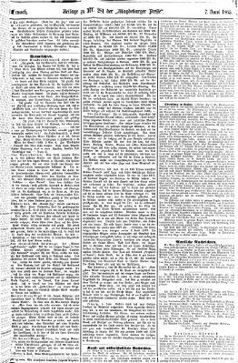 Magdeburger Presse Mittwoch 7. Juni 1865
