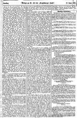 Magdeburger Presse Dienstag 27. Juni 1865
