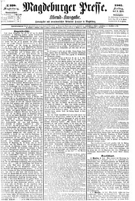Magdeburger Presse Freitag 7. Juli 1865
