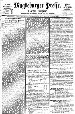 Magdeburger Presse Montag 21. August 1865