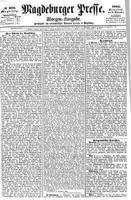 Magdeburger Presse Samstag 9. September 1865