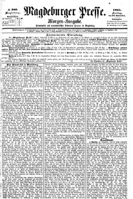 Magdeburger Presse Freitag 22. September 1865
