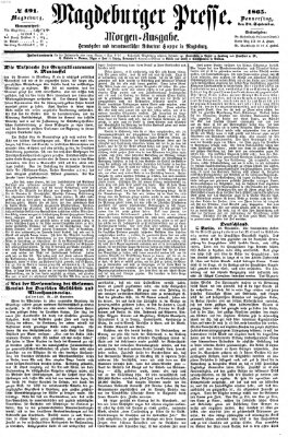 Magdeburger Presse Donnerstag 28. September 1865