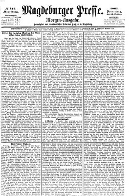 Magdeburger Presse Donnerstag 12. Oktober 1865