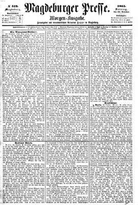 Magdeburger Presse Sonntag 15. Oktober 1865