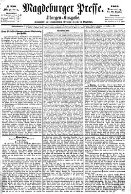 Magdeburger Presse Donnerstag 19. Oktober 1865
