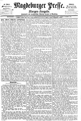 Magdeburger Presse Donnerstag 16. November 1865