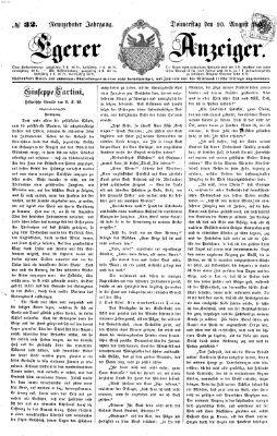 Egerer Anzeiger Donnerstag 10. August 1865