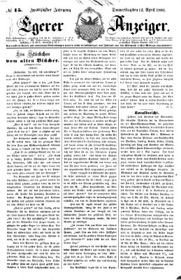 Egerer Anzeiger Donnerstag 12. April 1866