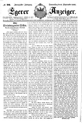 Egerer Anzeiger Donnerstag 6. September 1866