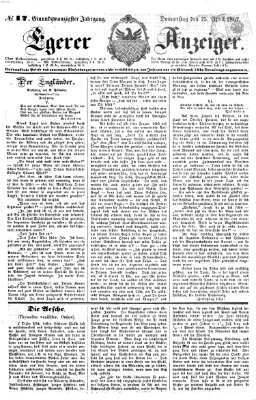 Egerer Anzeiger Donnerstag 25. April 1867