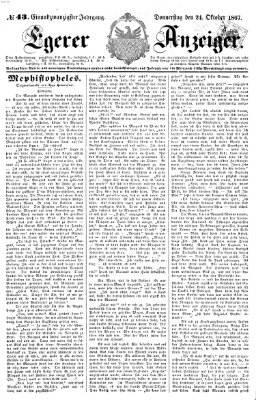 Egerer Anzeiger Donnerstag 24. Oktober 1867