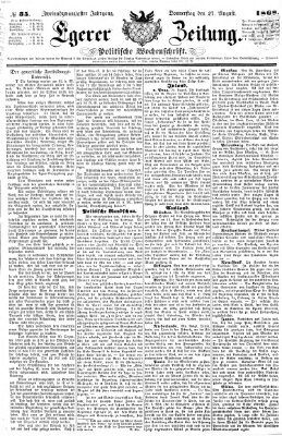 Egerer Anzeiger Donnerstag 27. August 1868