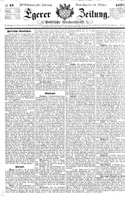 Egerer Anzeiger Donnerstag 22. Oktober 1868