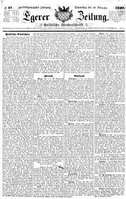 Egerer Anzeiger Donnerstag 19. November 1868