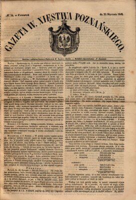 Gazeta Wielkiego Xięstwa Poznańskiego Donnerstag 18. Januar 1849
