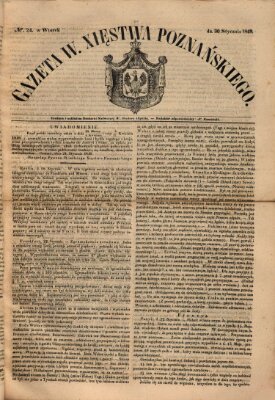 Gazeta Wielkiego Xięstwa Poznańskiego Dienstag 30. Januar 1849