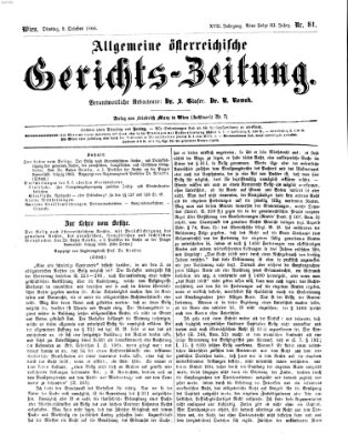 Allgemeine österreichische Gerichts-Zeitung