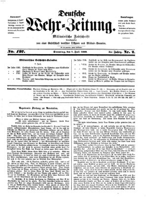 Deutsche Wehr-Zeitung (Preußische Wehr-Zeitung) Sonntag 7. Juli 1850