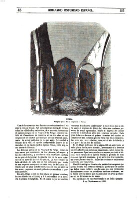 Semanario pintoresco español Sonntag 9. November 1856