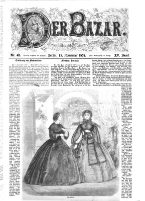 Der Bazar Dienstag 15. November 1859