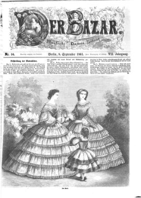 Der Bazar Sonntag 8. September 1861