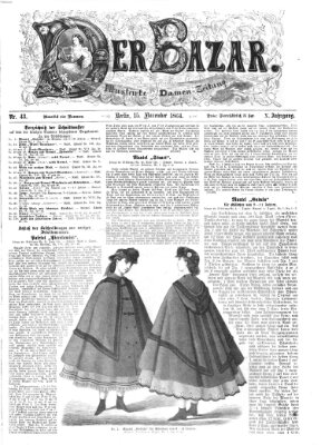 Der Bazar Dienstag 15. November 1864