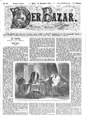 Der Bazar Samstag 23. September 1865
