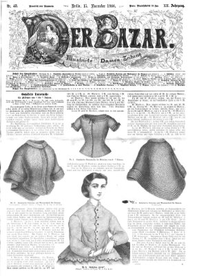 Der Bazar Donnerstag 15. November 1866