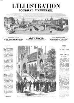 L' illustration Samstag 12. Oktober 1867