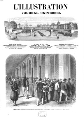 L' illustration Samstag 15. August 1868