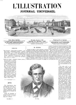 L' illustration Samstag 31. Oktober 1868