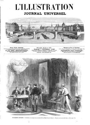 L' illustration Samstag 7. November 1868