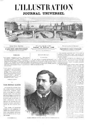 L' illustration Samstag 16. Januar 1869