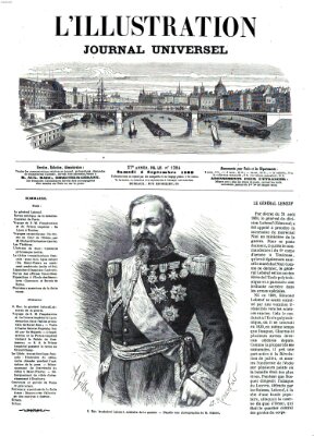 L' illustration Samstag 4. September 1869
