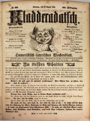 Kladderadatsch Sonntag 11. August 1850