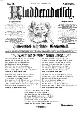 Kladderadatsch Sonntag 9. November 1856