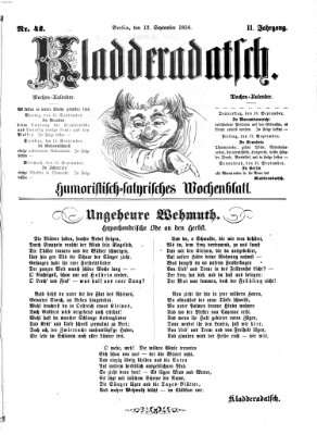 Kladderadatsch Sonntag 12. September 1858