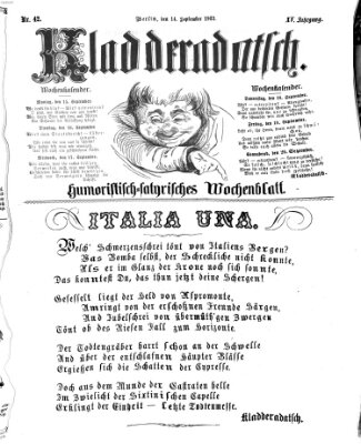 Kladderadatsch Sonntag 14. September 1862